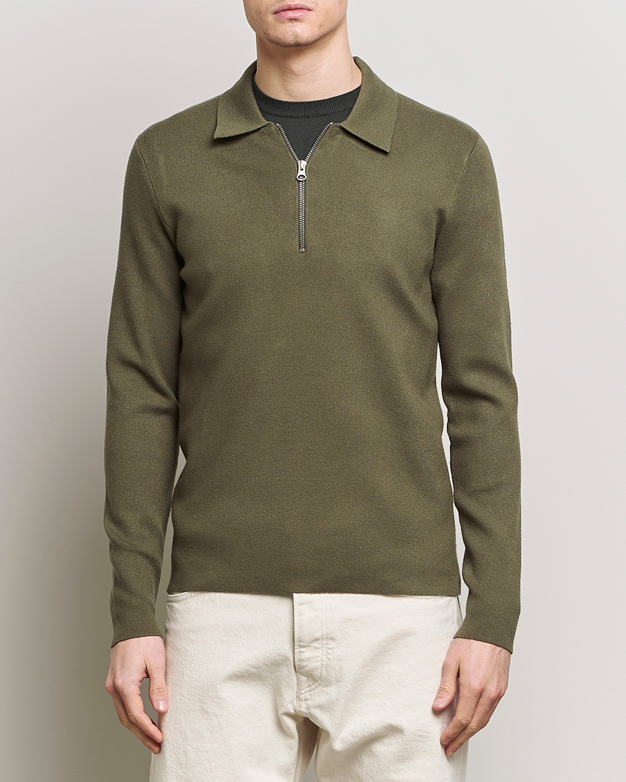 Herre | Afdelinger | Samsøe Samsøe | Guna Half Zip Dusty Olive