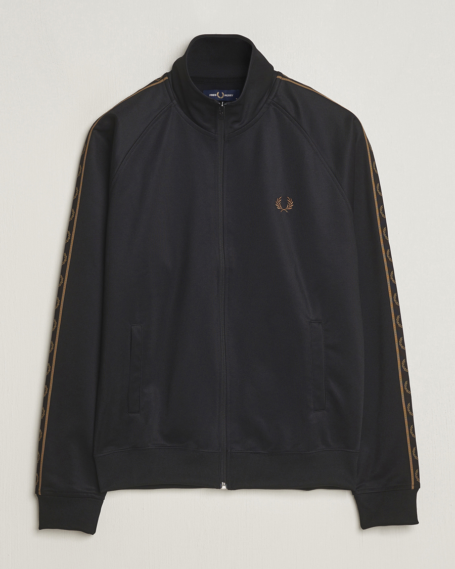 Herre | Trøjer | Fred Perry | Taped Track Jacket Black