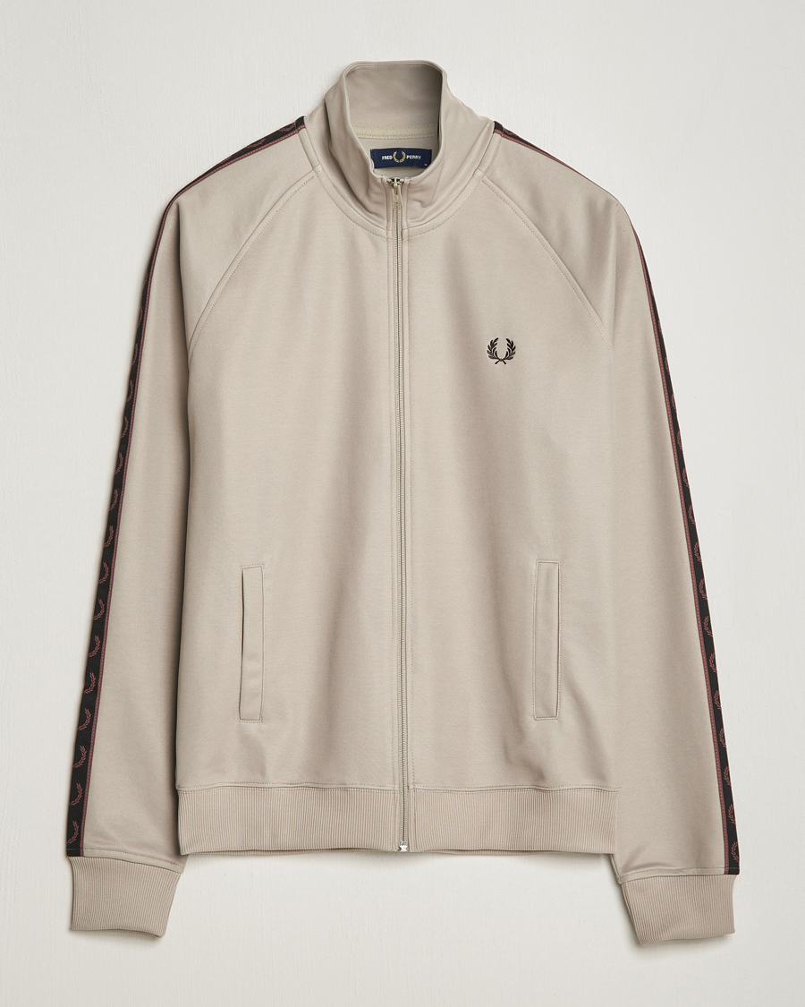 Herre | Trøjer | Fred Perry | Taped Track Jacket Warm Grey