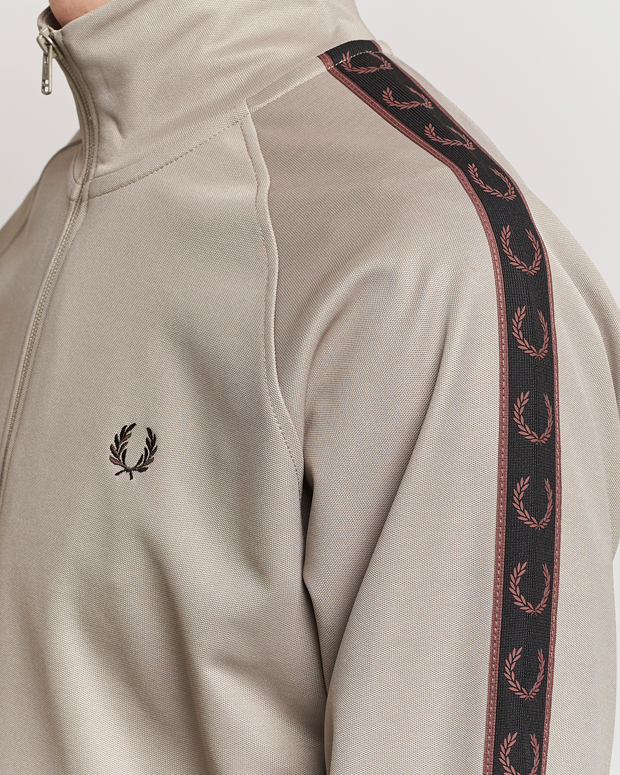 Herre | Trøjer | Fred Perry | Taped Track Jacket Warm Grey