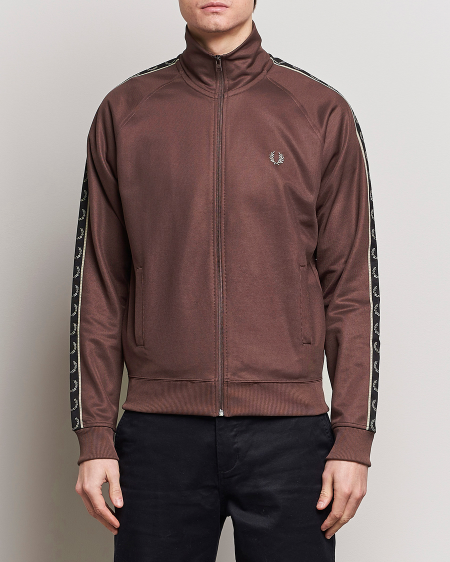 Herre | Afdelinger | Fred Perry | Taped Track Jacket Brick Red