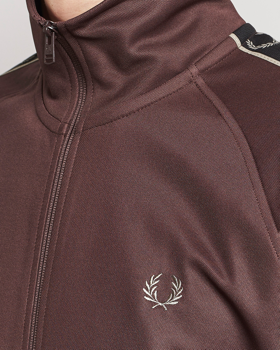 Herre | Trøjer | Fred Perry | Taped Track Jacket Brick Red