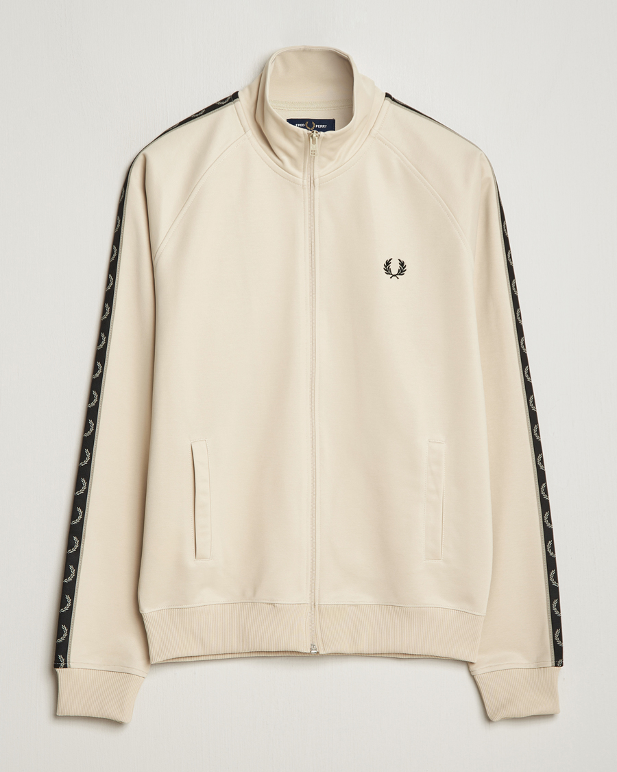 Herre | Trøjer | Fred Perry | Taped Track Jacket Oatmeal
