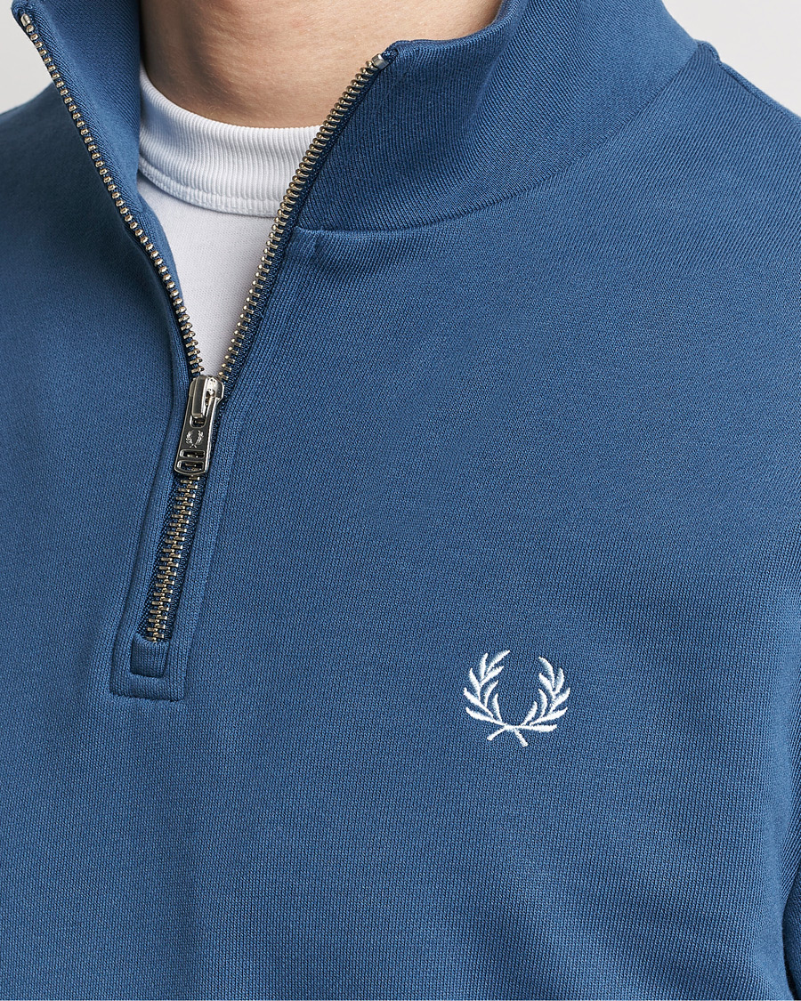 Herre | Trøjer | Fred Perry | Half Zip Sweatshirt Midnight Blue
