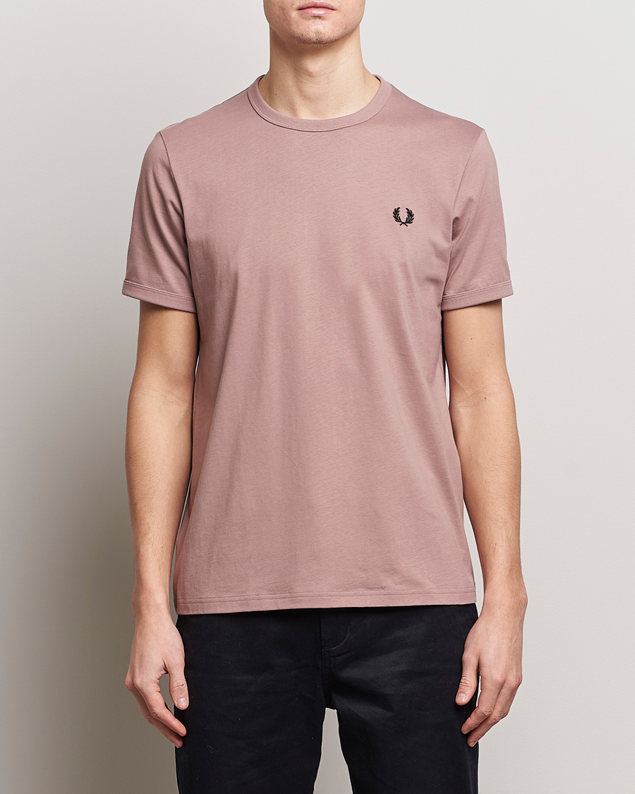 Herre | Loyalitetstilbud | Fred Perry | Ringer T-Shirt Dusty Pink