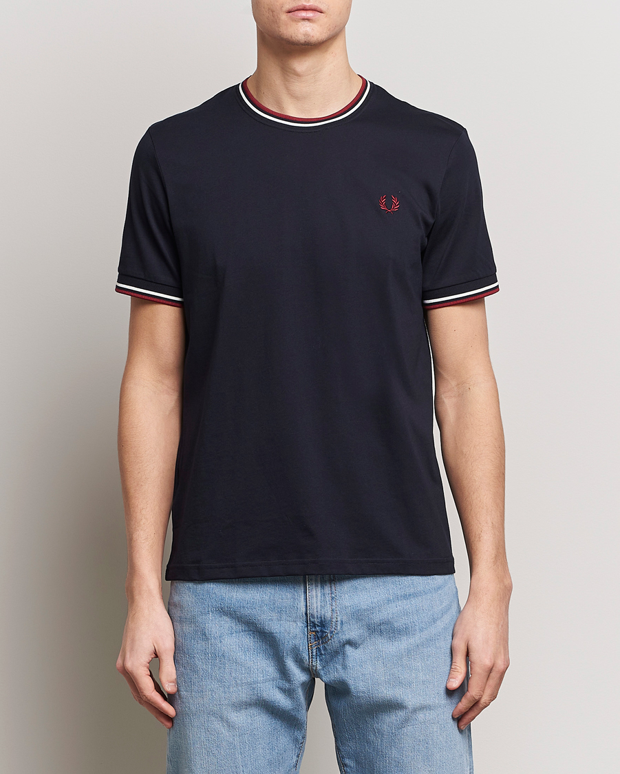 Herre | T-Shirts | Fred Perry | Twin Tipped T-Shirt Navy
