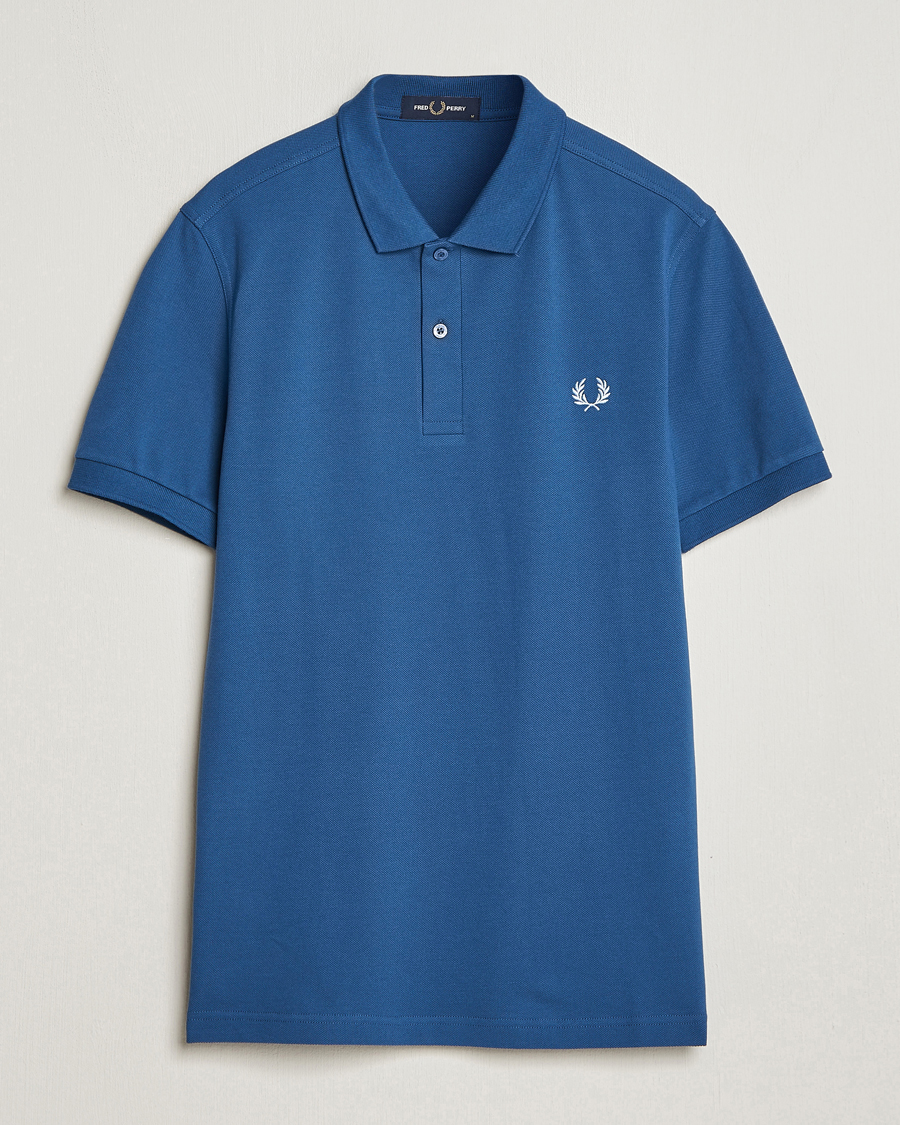 Herr |  | Fred Perry | Plain Polo Shirt Midnight Blue