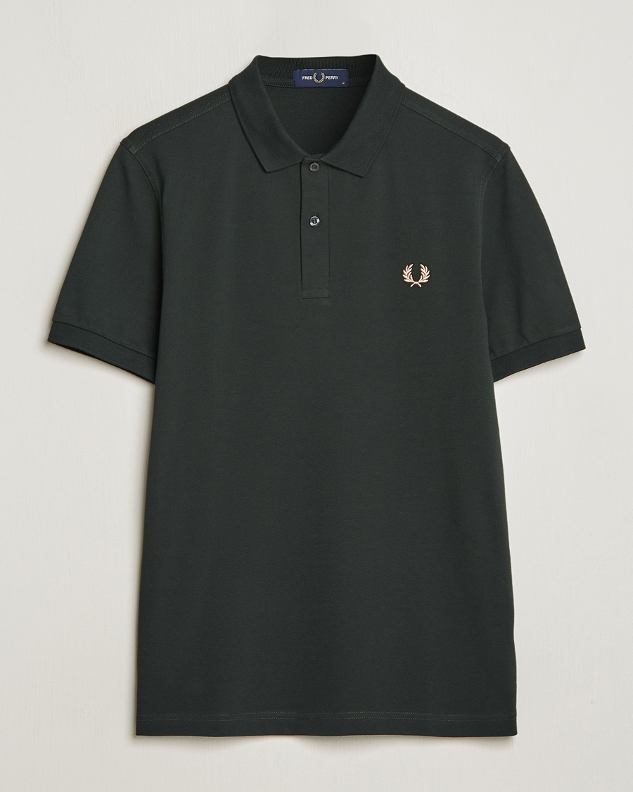 Herr |  | Fred Perry | Plain Polo Shirt Night Green