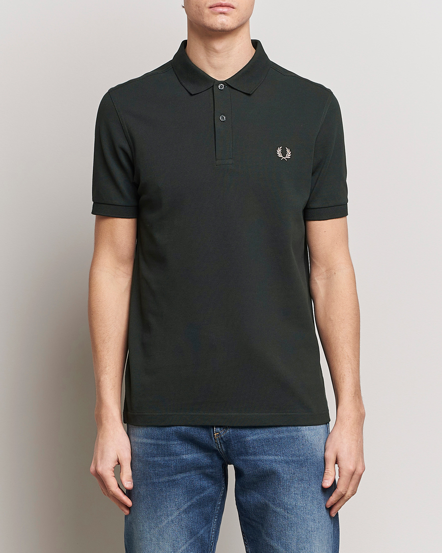 Herre | Kortermet piké | Fred Perry | Plain Polo Shirt Night Green