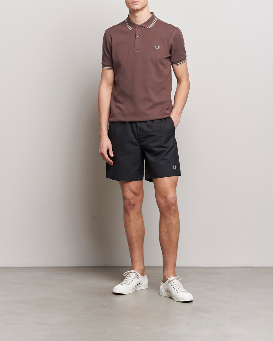 Herre | Polotrøjer | Fred Perry | Twin Tipped Polo Shirt Brick Red