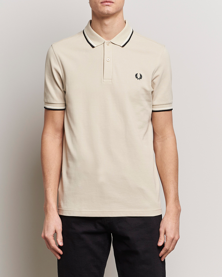 Herre | Polotrøjer | Fred Perry | Twin Tipped Polo Shirt Oatmeal