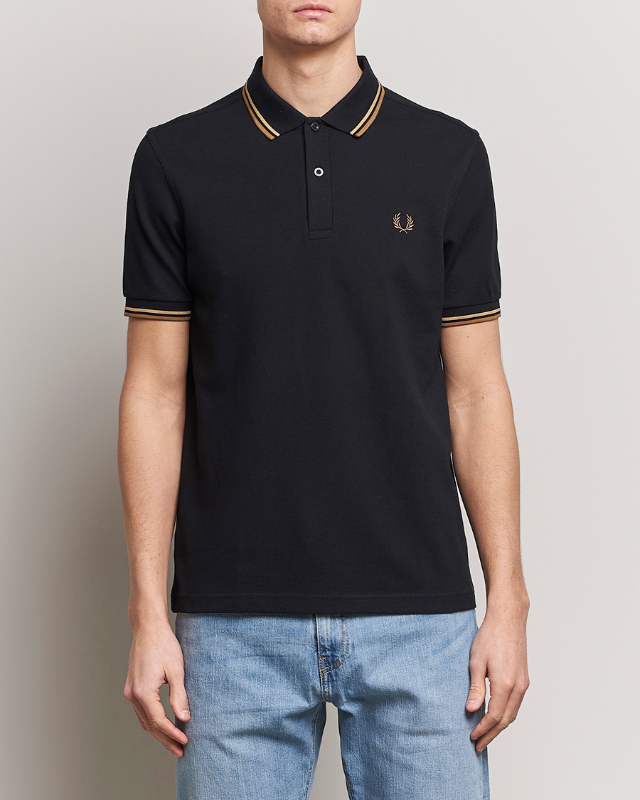 Herre | Polotrøjer | Fred Perry | Twin Tipped Polo Shirt Black