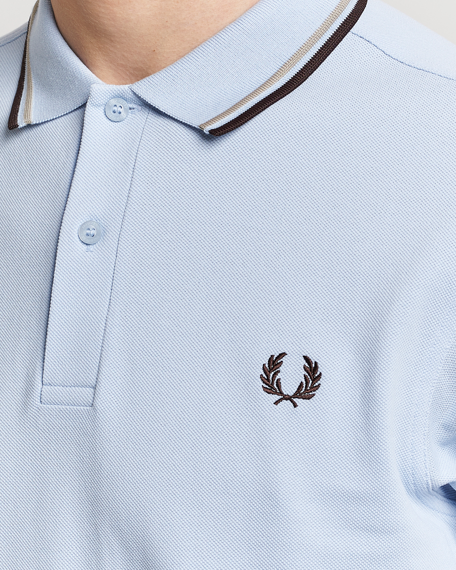 Herre | Polotrøjer | Fred Perry | Twin Tipped Polo Shirt Light Smoke