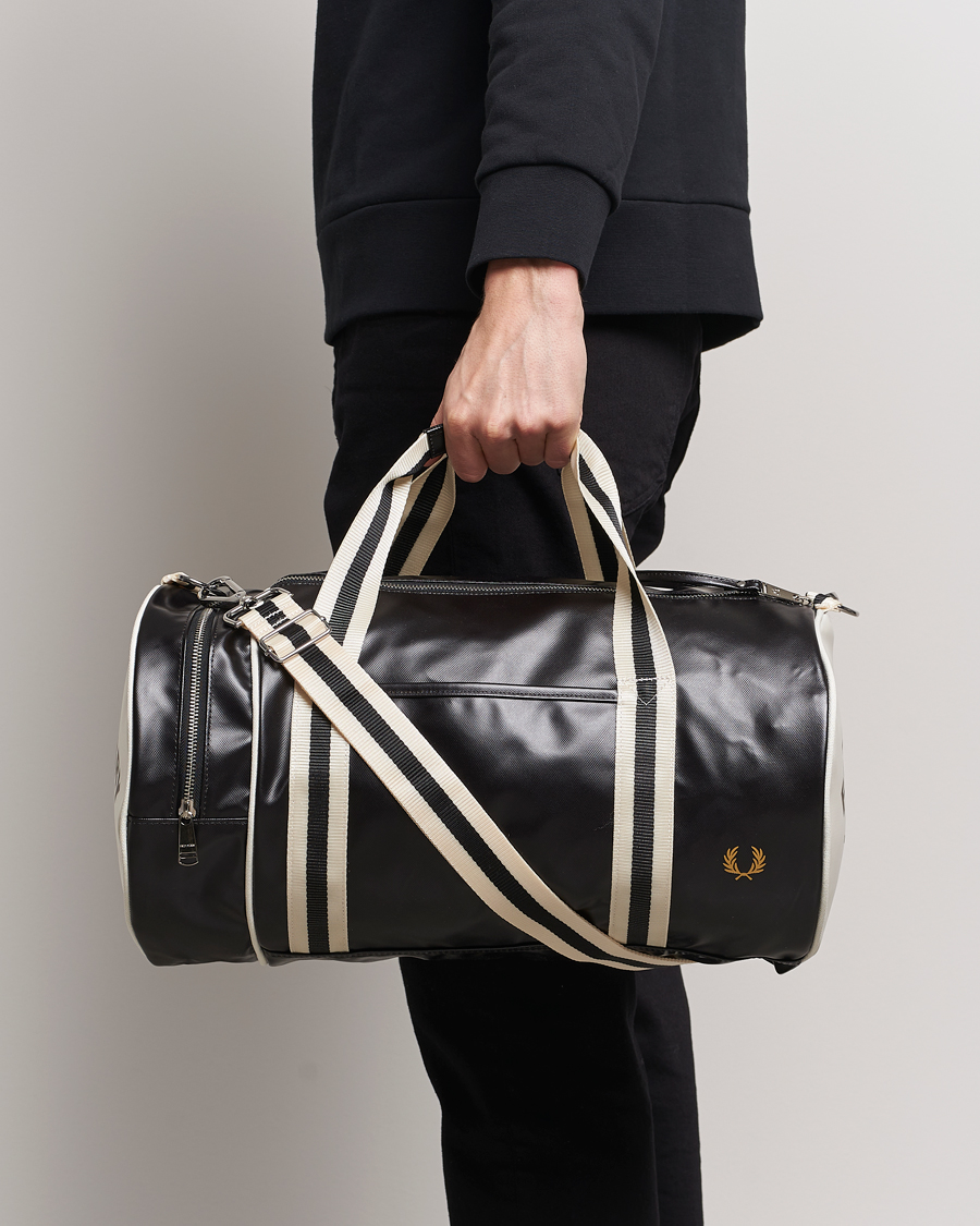 Herre | Afdelinger | Fred Perry | Classic Barrel Bag Black/Ecru