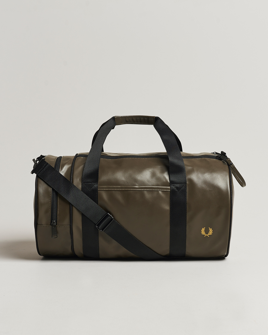 Herre | Fred Perry Tonal Classic Barrel Bag Uniform Green | Fred Perry | Tonal Classic Barrel Bag Uniform Green