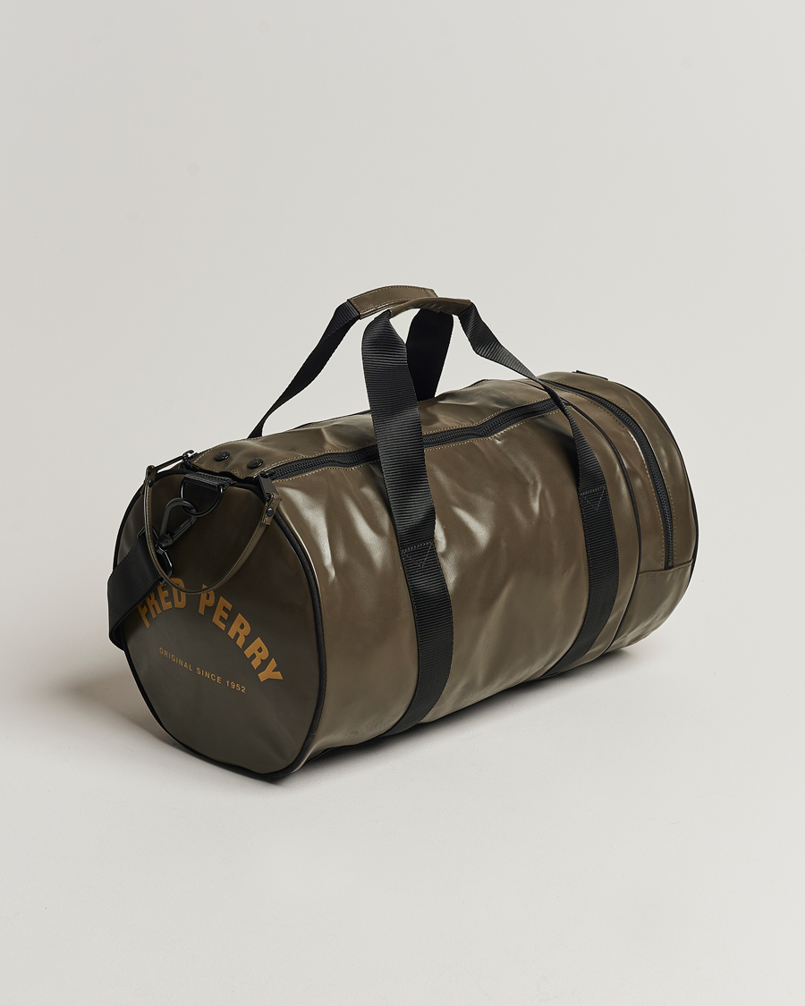 Herre | Fred Perry Tonal Classic Barrel Bag Uniform Green | Fred Perry | Tonal Classic Barrel Bag Uniform Green