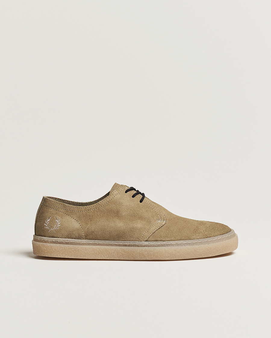 Herre | Fred Perry Linden Suede Shoe Warm Grey | Fred Perry | Linden Suede Shoe Warm Grey