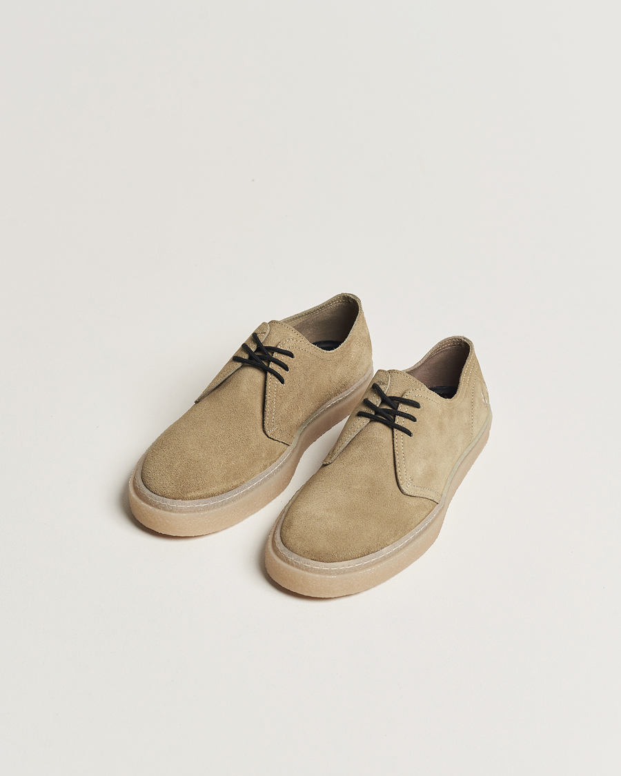 Herre | Fred Perry Linden Suede Shoe Warm Grey | Fred Perry | Linden Suede Shoe Warm Grey