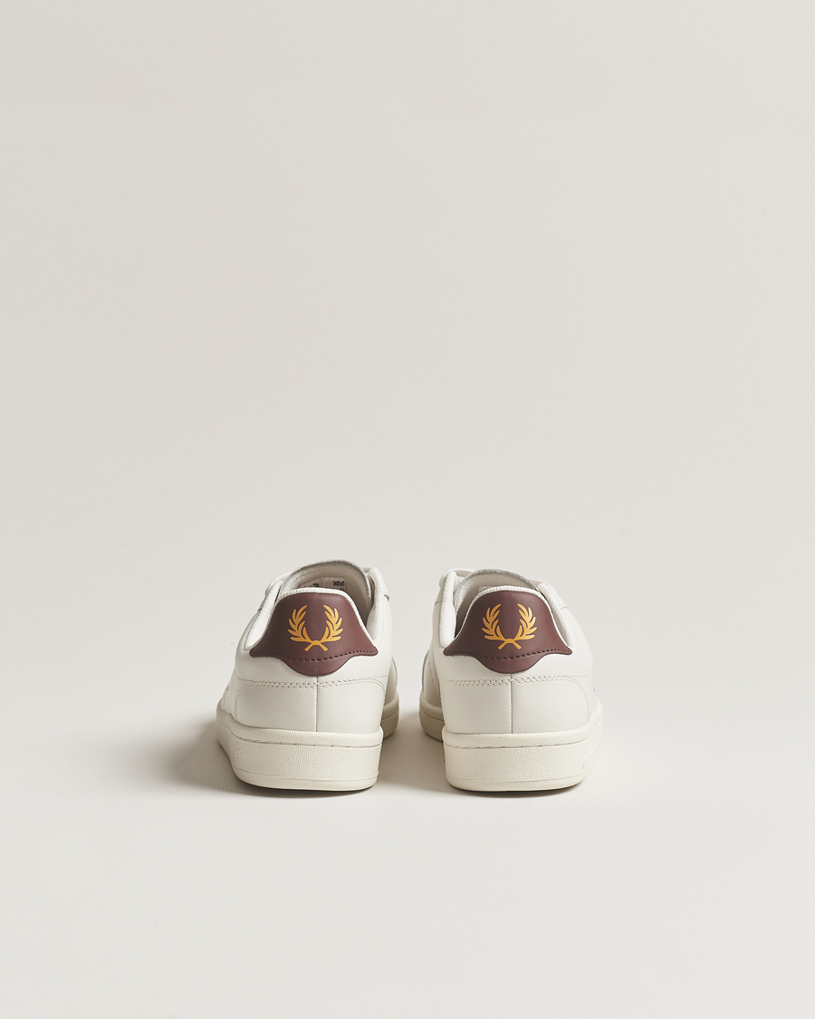 Herre | Fred Perry B721 Leather Sneaker Porcelain/Brick Red | Fred Perry | B721 Leather Sneaker Porcelain/Brick Red