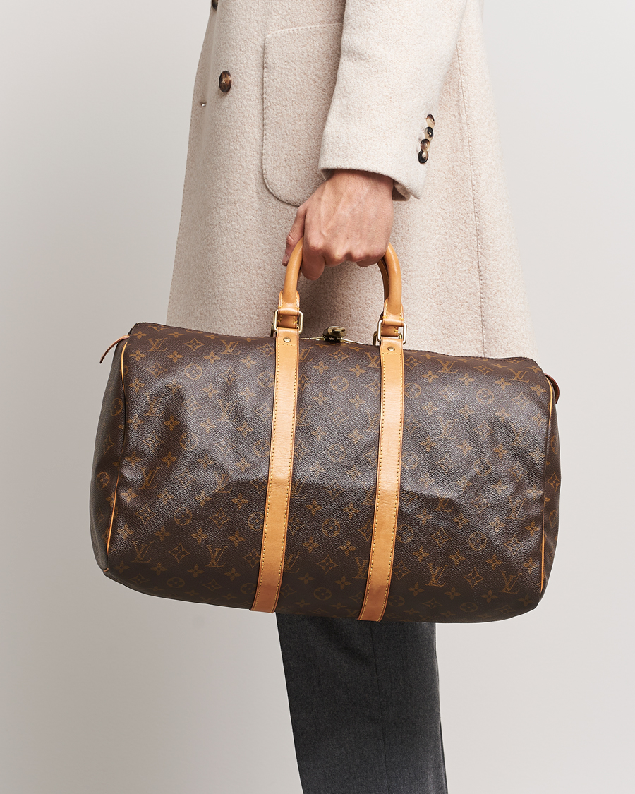 Herre | Louis Vuitton Pre-Owned Keepall 45 Bag Monogram | Louis Vuitton Pre-Owned | Keepall 45 Bag Monogram