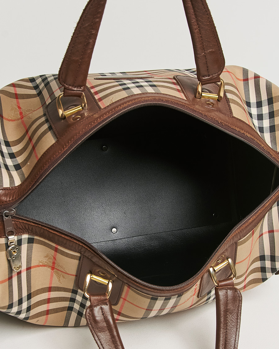 Herre | Burberry Pre-Owned Duffle Bag Haymarket Check | Burberry Pre-Owned | Duffle Bag Haymarket Check