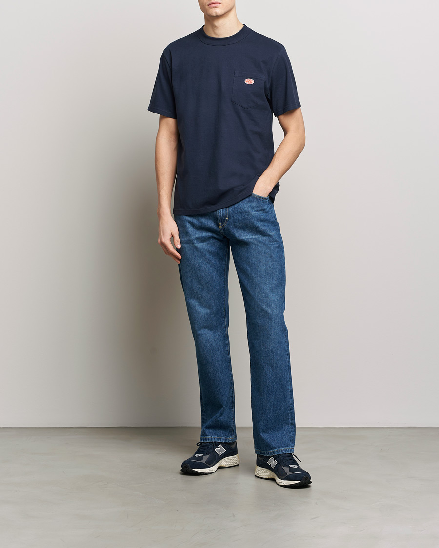 Herre | T-Shirts | Armor-lux | Callac Pocket T-Shirt Navy