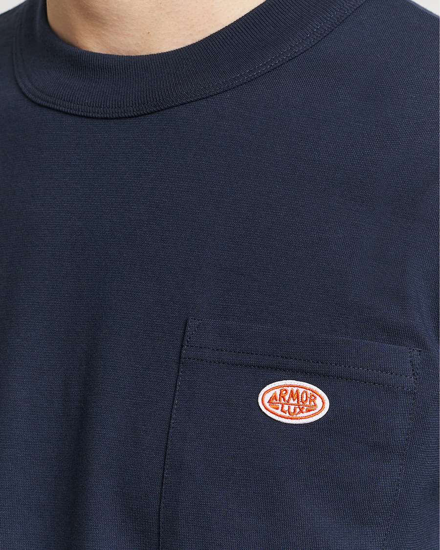 Herre | T-Shirts | Armor-lux | Callac Pocket T-Shirt Navy