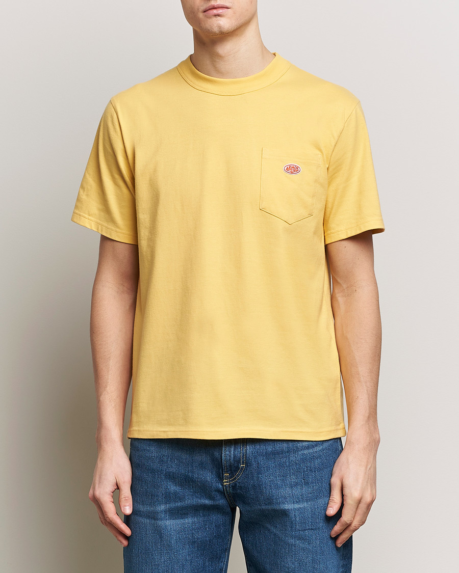Herre | Kortærmede t-shirts | Armor-lux | Callac Pocket T-Shirt Yellow