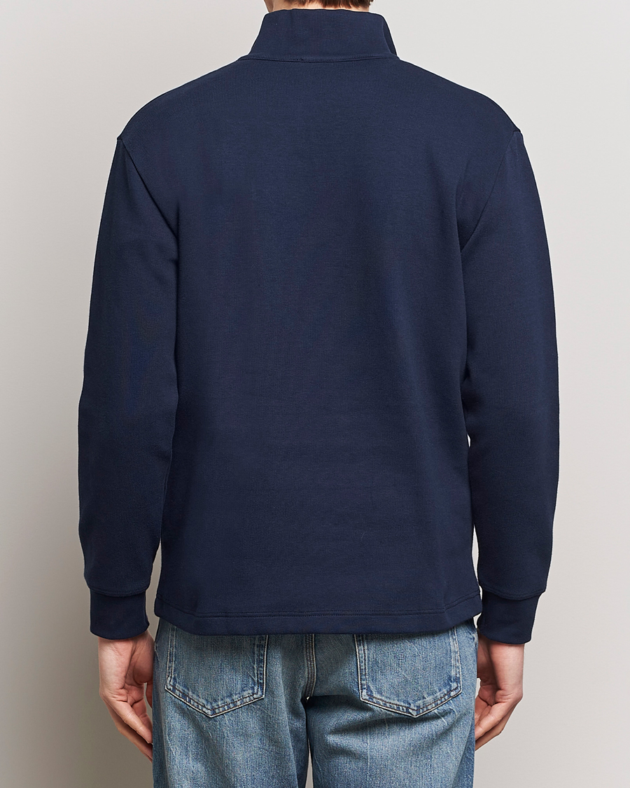 Herre | Trøjer | Armor-lux | Camionneur Cotton Half Zip Sweater Deep Marine