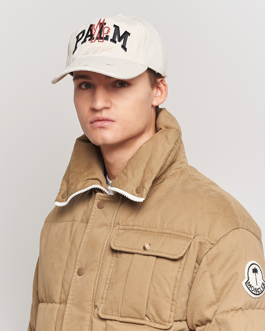Herre | Moncler Genius Lettering Baseball Cap Off White | Moncler Genius | Lettering Baseball Cap Off White