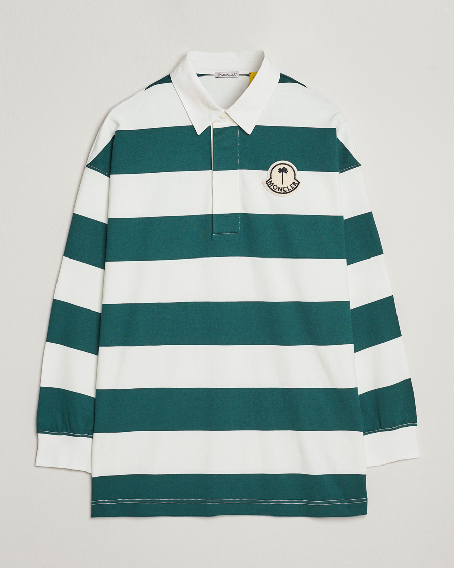 Herre | Trøjer | Moncler Genius | Long Sleeve Rugby White/Green