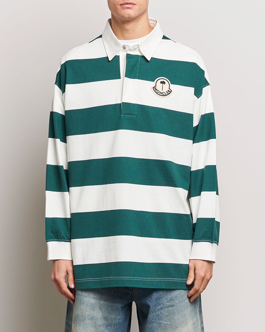 Herre | Trøjer | Moncler Genius | Long Sleeve Rugby White/Green