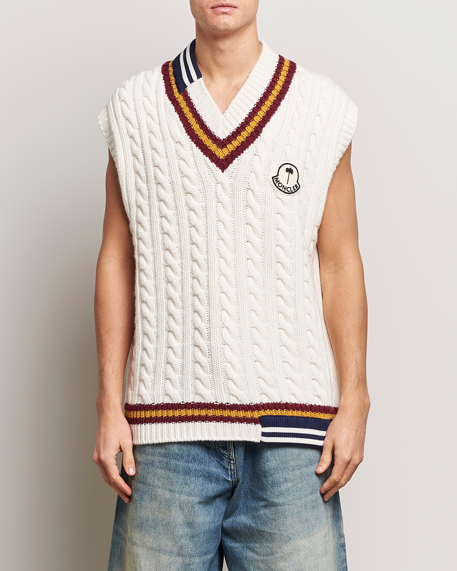 Herre | Trøjer | Moncler Genius | Patchwork Crickett Vest Off White