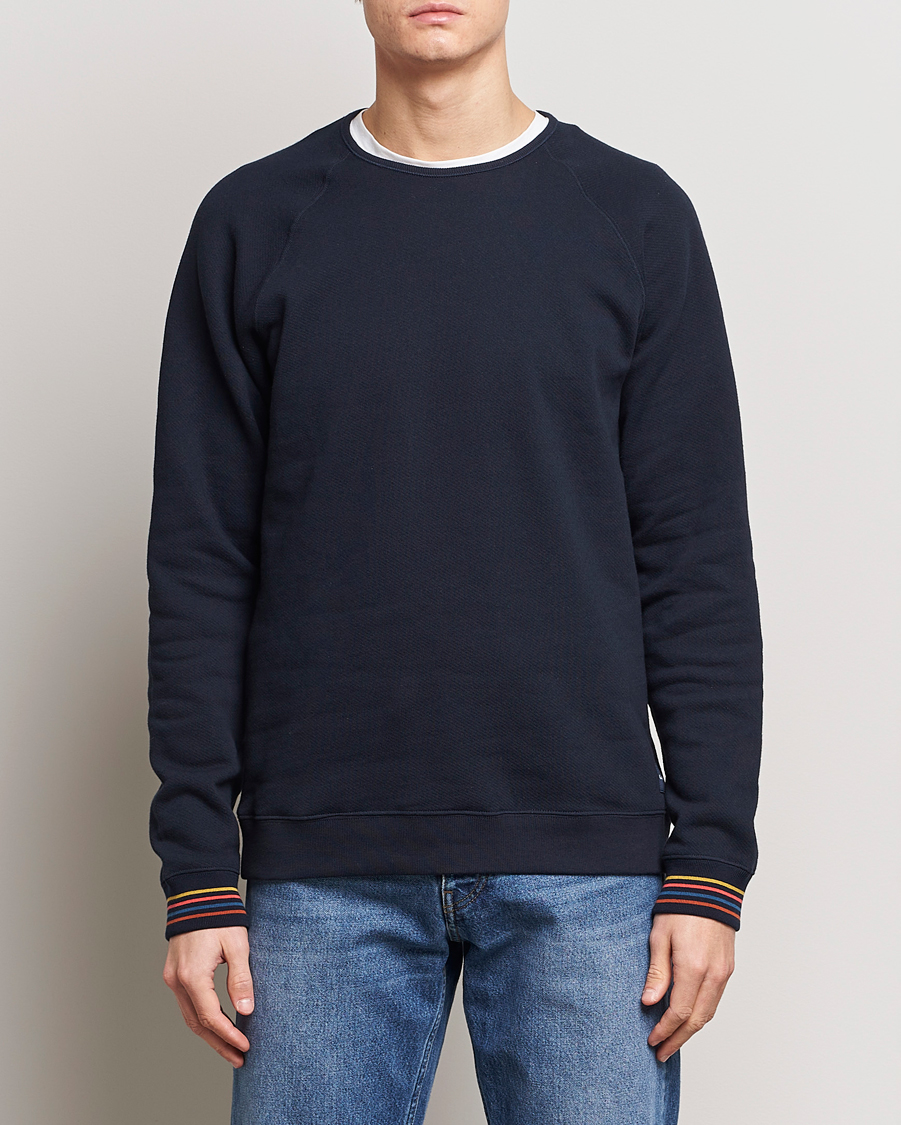 Herre | Tøj | Paul Smith | Artist Rib Crew Neck Sweatshirt Navy