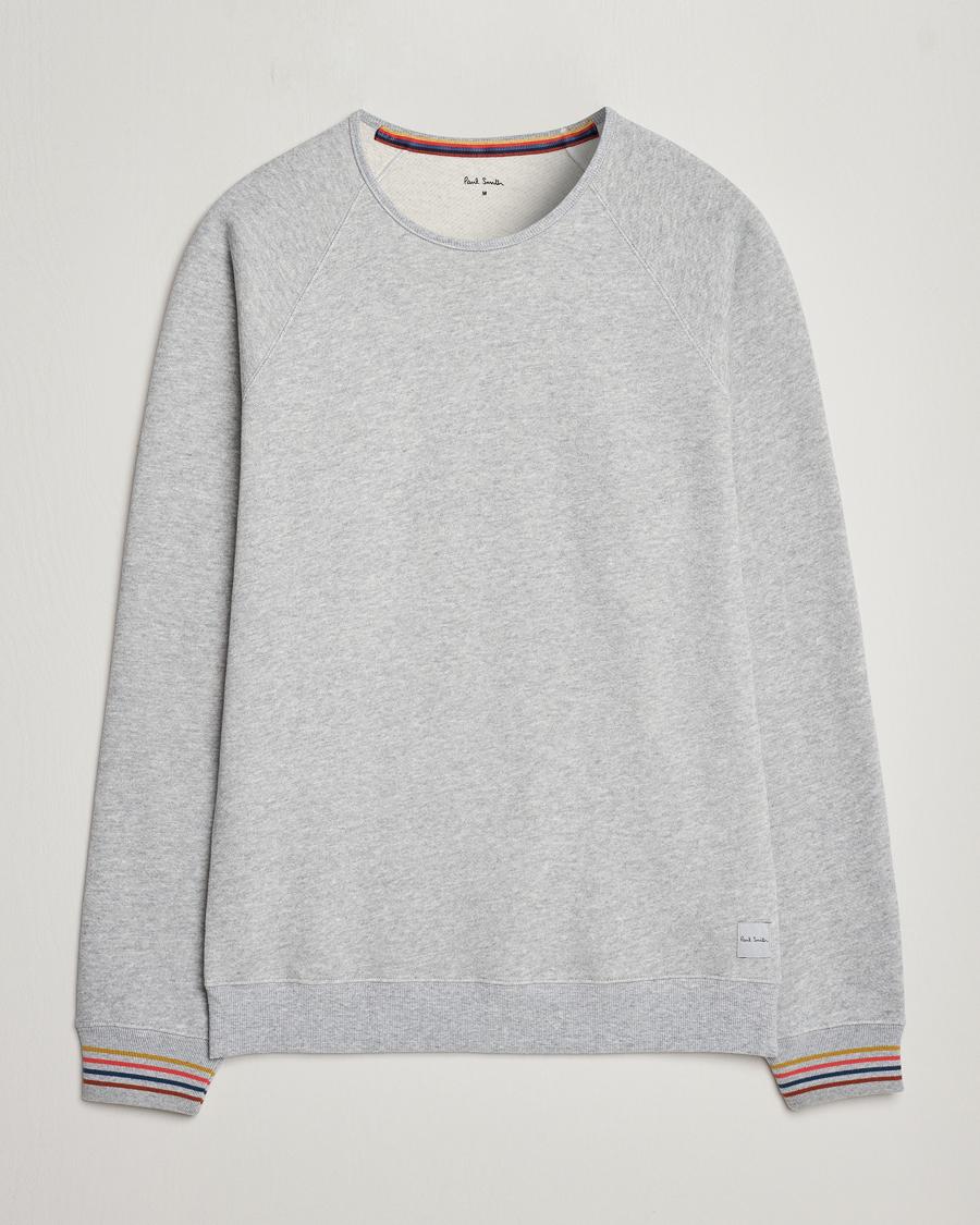 Herre | Trøjer | Paul Smith | Artist Rib Crew Neck Sweatshirt Grey Melange