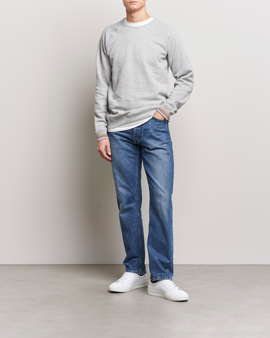 Herre | Trøjer | Paul Smith | Artist Rib Crew Neck Sweatshirt Grey Melange