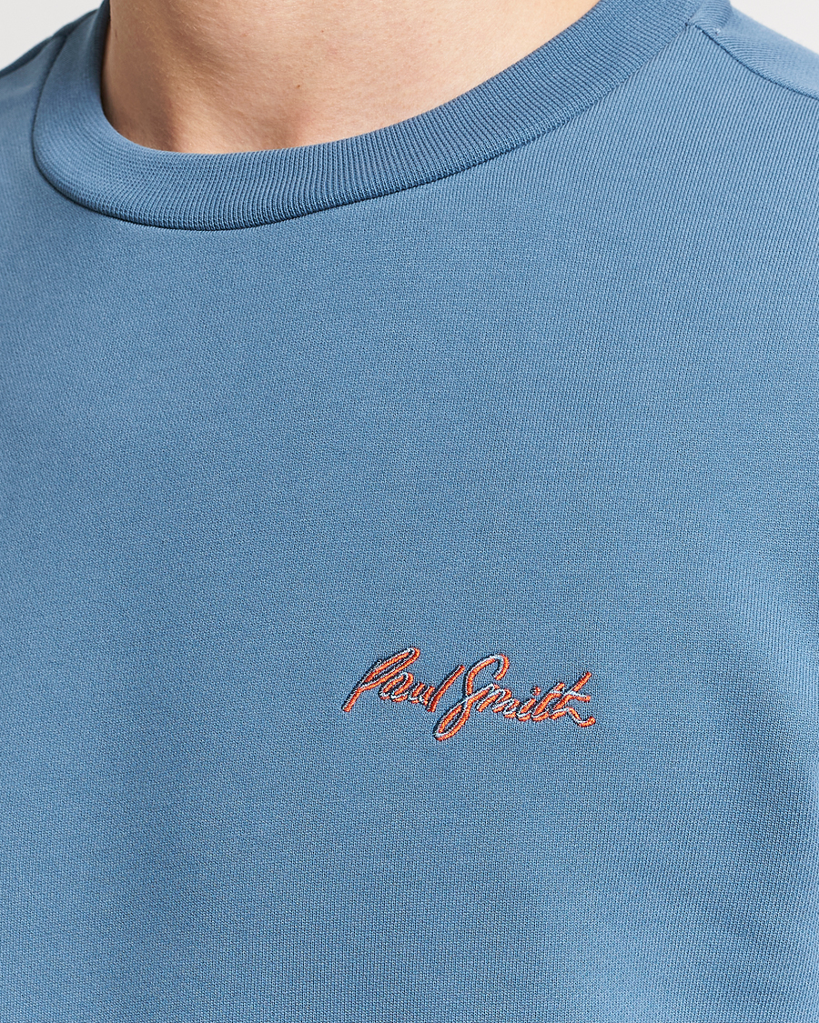 Herre | Trøjer | Paul Smith | Embroidery Crew Neck Sweatshirt Light Blue
