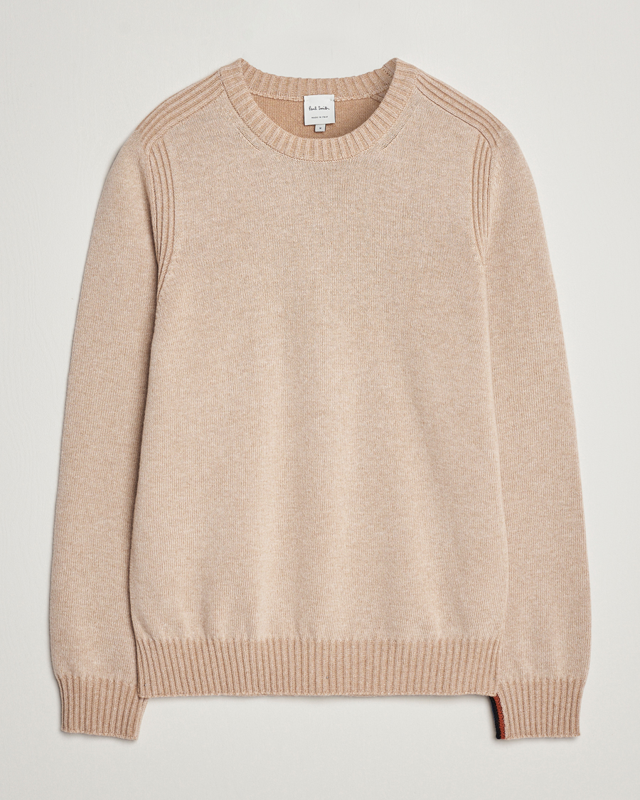 Herre | Trøjer | Paul Smith | Lambswool Crew Neck Sweater Beige Melange