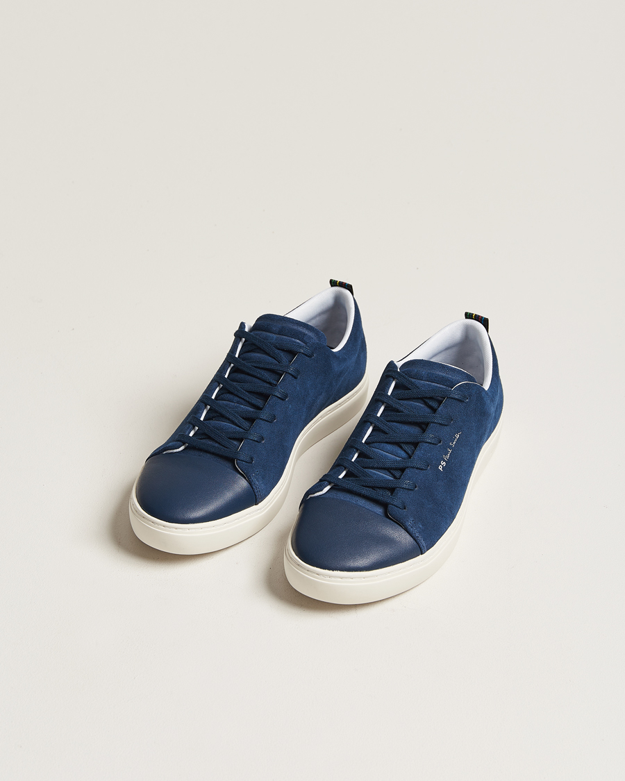 Herre | PS Paul Smith | PS Paul Smith | Lee Cap Toe Suede Sneaker Navy