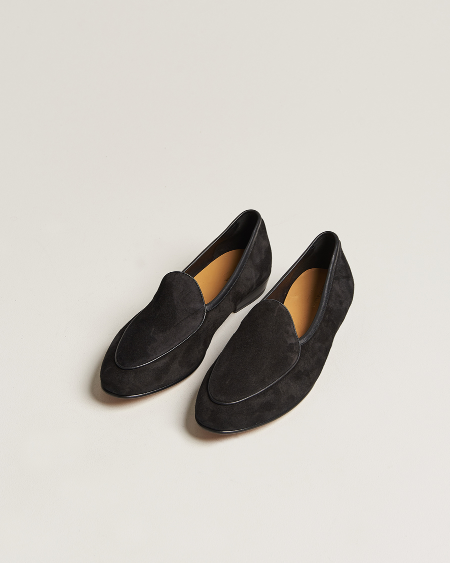 Men |  | Baudoin & Lange | Sagan Classic Loafers Black Suede