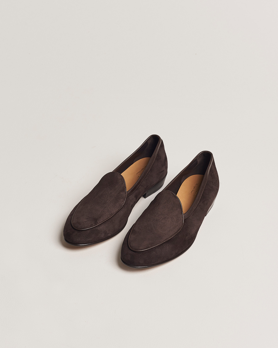 Herre | Nye varemærker | Baudoin & Lange | Sagan Classic Loafers Dark Brown Suede