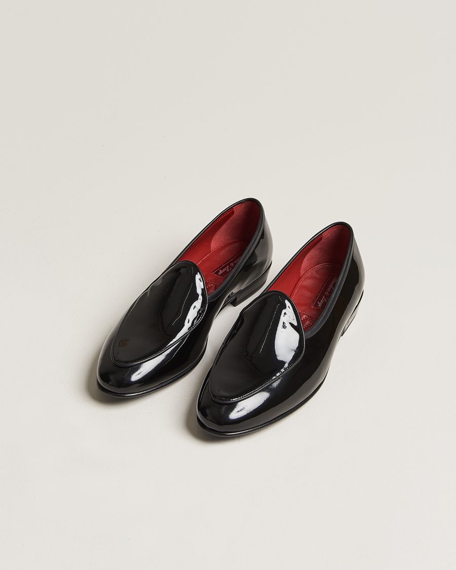 Herre | Fejr nytåret med stil | Baudoin & Lange | Sagan Patent Loafers Black Calf