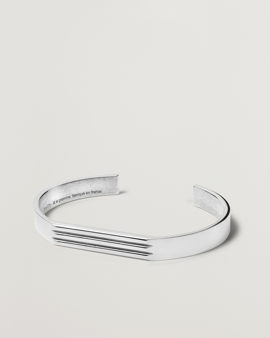 Herre | LE GRAMME Godron Bracelet Sterling Silver 21g | LE GRAMME | Godron Bracelet Sterling Silver 21g