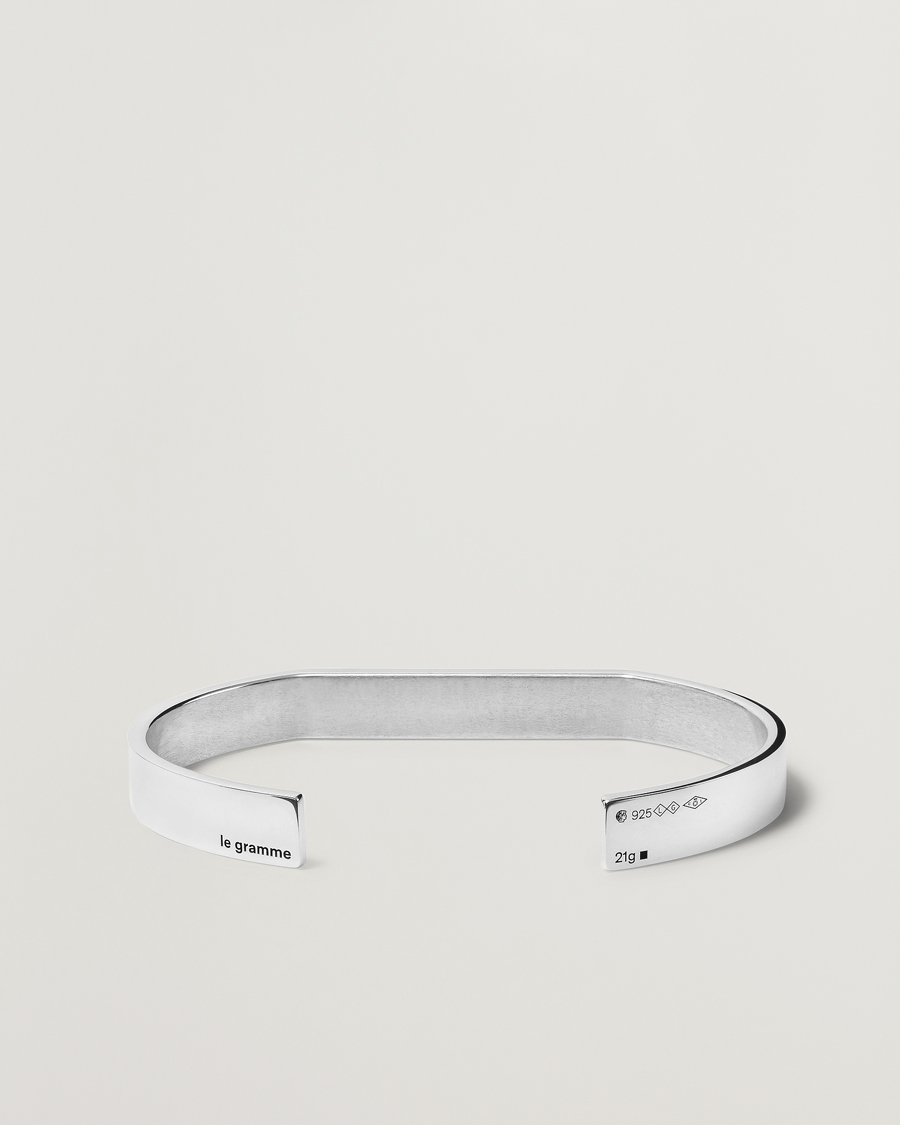 Herre | LE GRAMME Godron Bracelet Sterling Silver 21g | LE GRAMME | Godron Bracelet Sterling Silver 21g