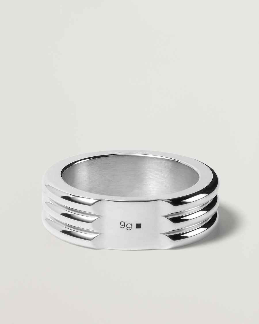 Herre |  | LE GRAMME | Godron Ring Sterling Silver 9g
