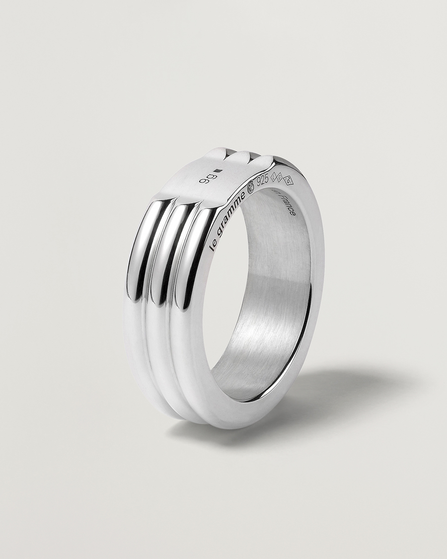 Herre | LE GRAMME Godron Ring Sterling Silver 9g | LE GRAMME | Godron Ring Sterling Silver 9g