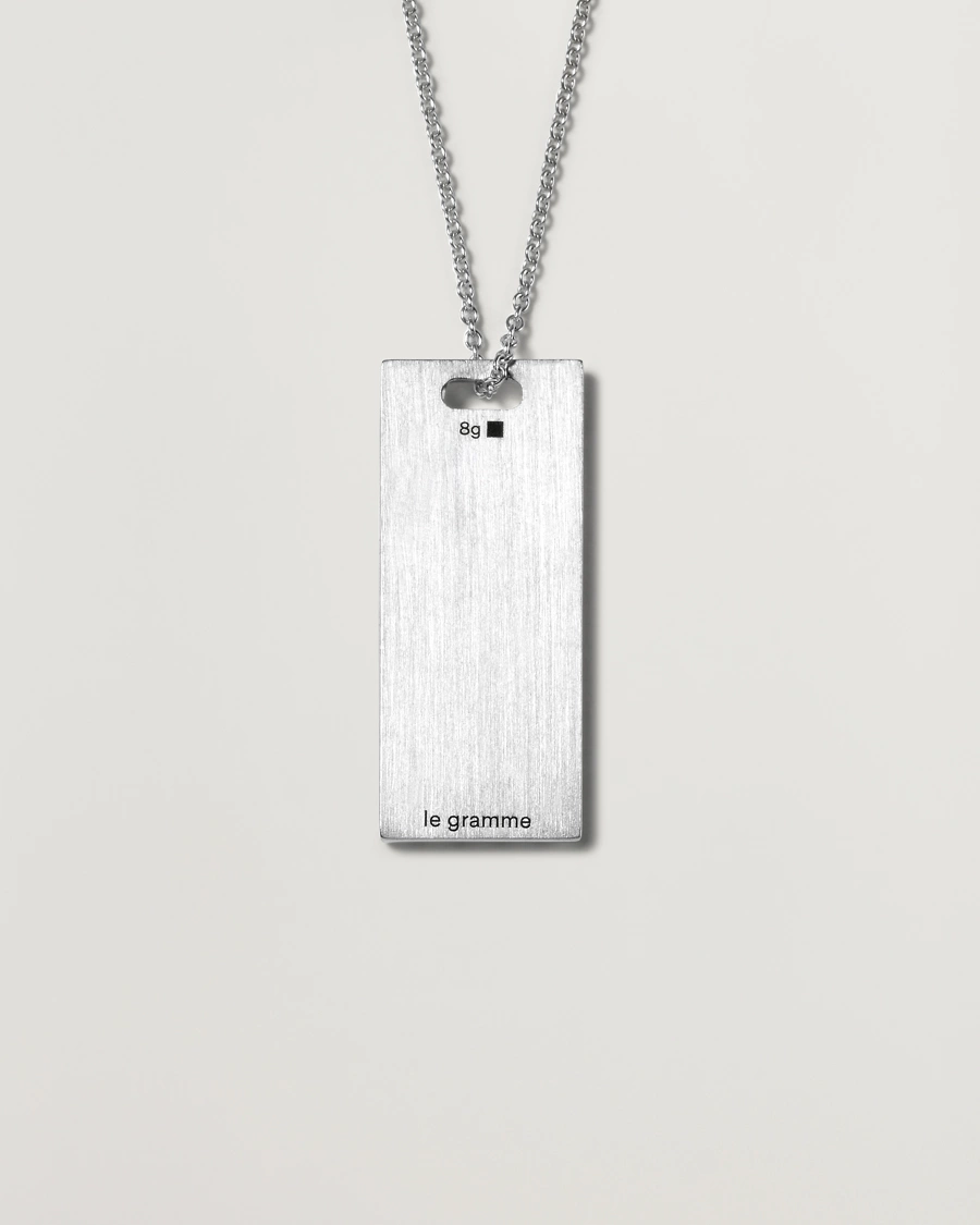 Herre | Nye produktbilleder | LE GRAMME | Godron Necklace Sterling Silver 8g