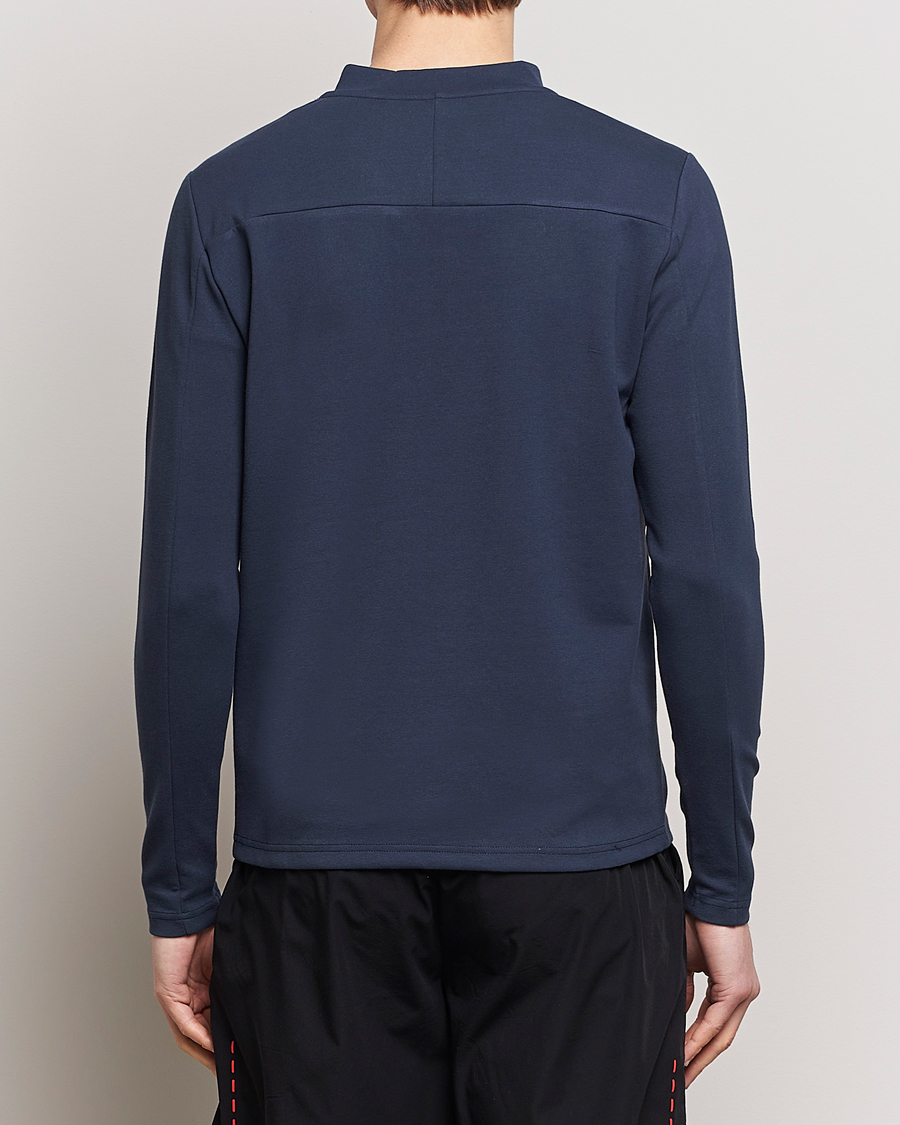 Herre | Trøjer | Falke Sport | Falke Organic Cotton Mix Half Zip Space Blue