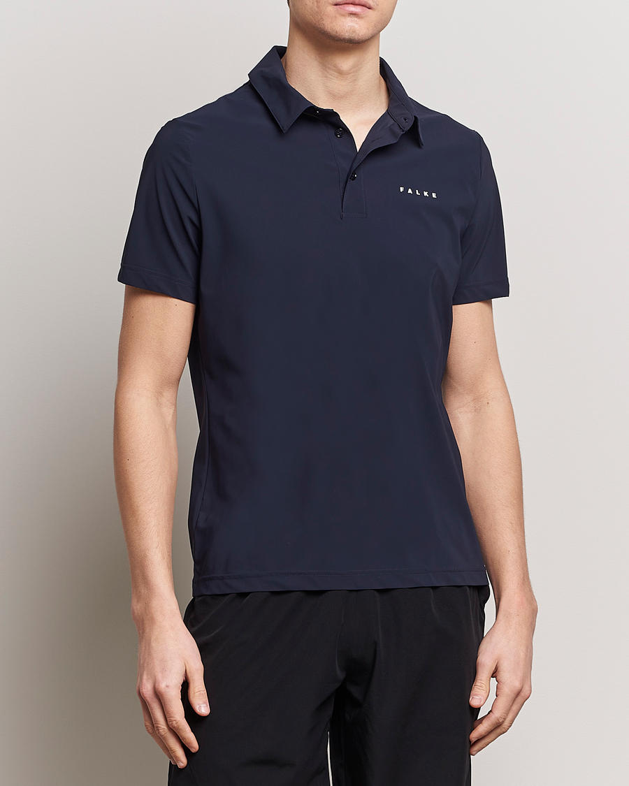 Herre | Falke Sport | Falke Sport | Falke Performance Polo Shirt Space Blue