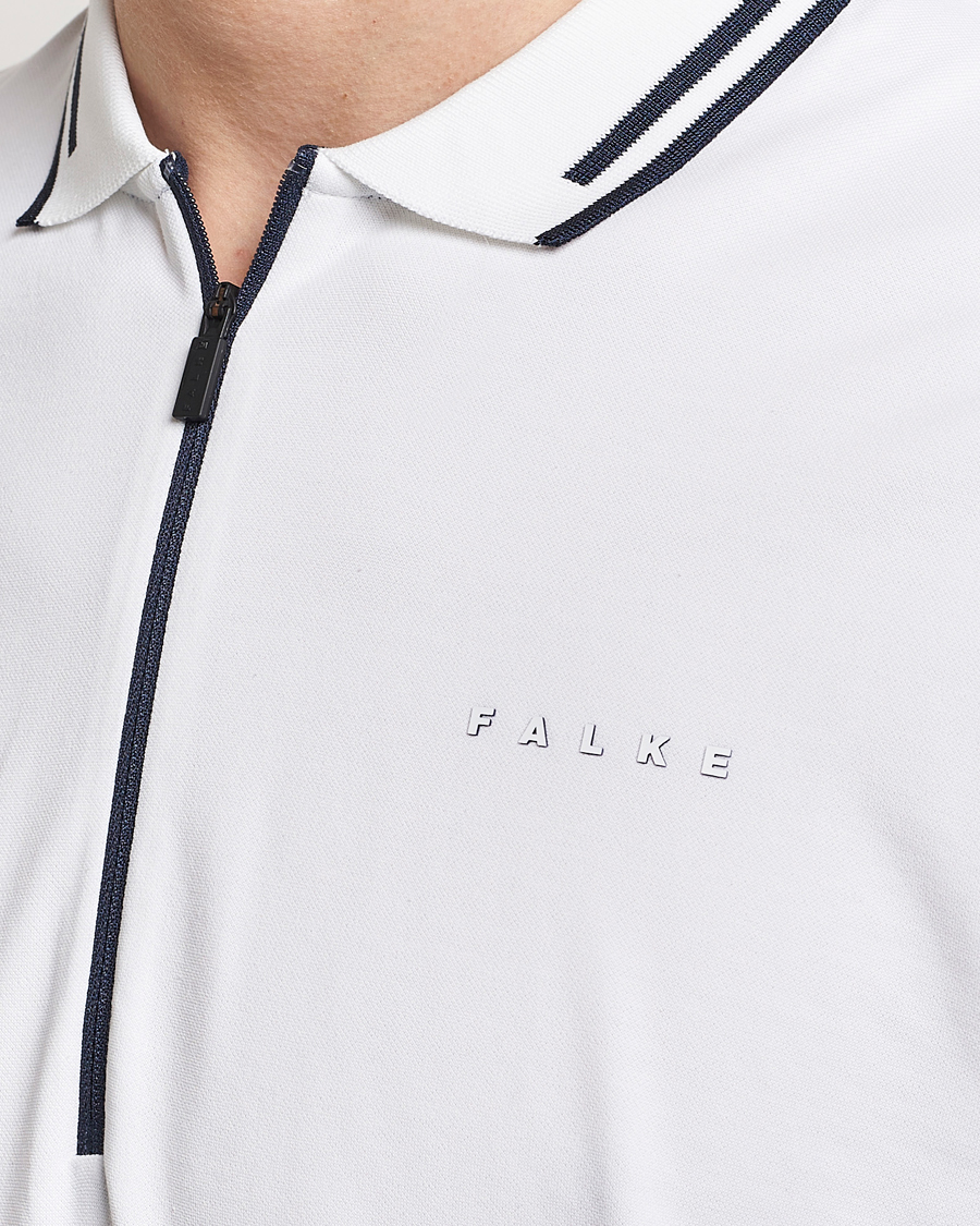 Herre | Polotrøjer | Falke Sport | Falke Zip Polo Shirt White